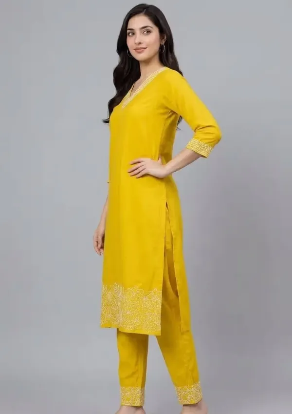 Bright_Yellow_Pure_Cotton_Embroidered_Co-Ord_Set_For_Women
