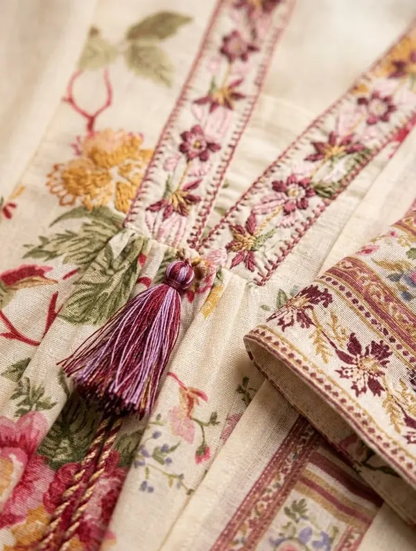Off-White_Floral_Printed_Pure_Cotton_Angrekha_Kurta_Set