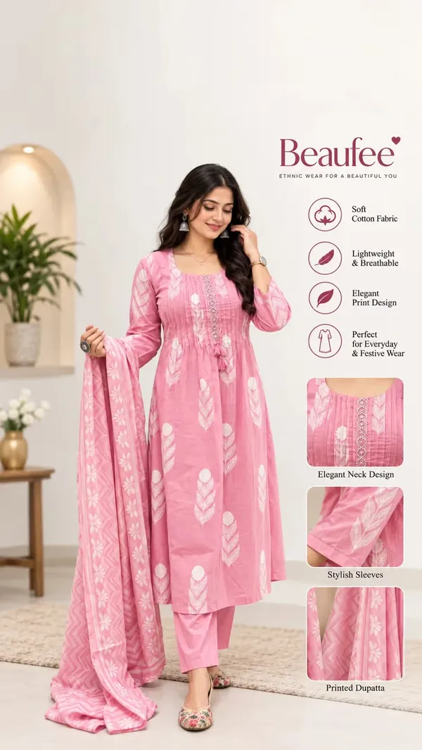 Pink_Ethnic_Printed_Pure_Cotton_Anarkali_Suit_Set_With_Dupatta