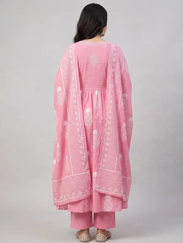 Pink_Ethnic_Printed_Pure_Cotton_Anarkali_Suit_Set_With_Dupatta