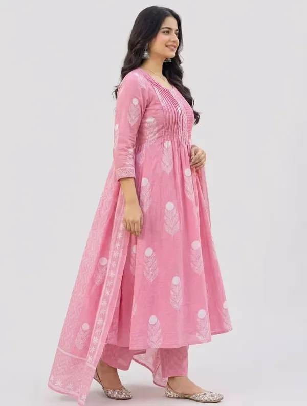 Pink_Ethnic_Printed_Pure_Cotton_Anarkali_Suit_Set_With_Dupatta