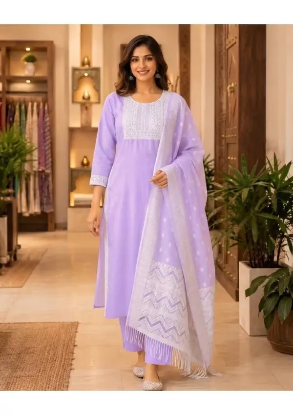 Lavender_Embroidered_Straight_Kurta_Set_With_Dupatta