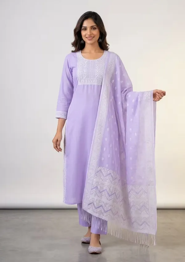 Lavender_Embroidered_Straight_Kurta_Set_With_Dupatta