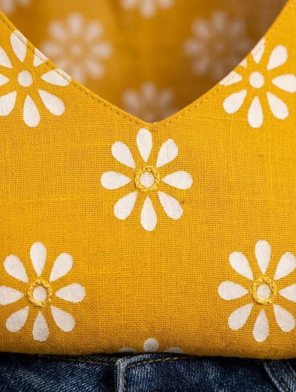 Mustard_Yellow_Floral_Printed_Rayon_Short_Kurti