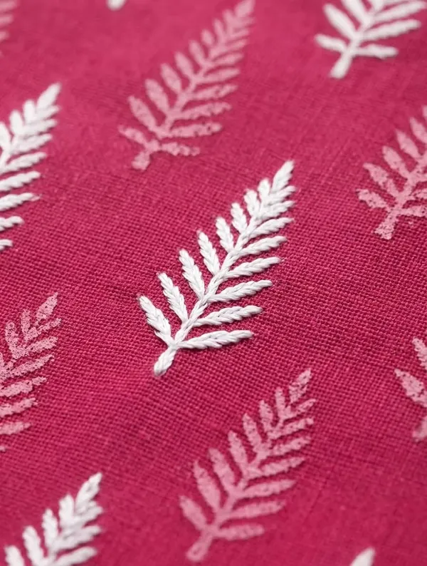 Pink_Leaf_Printed_Rayon_Short_Kurti_Top_For_Casual_Wear