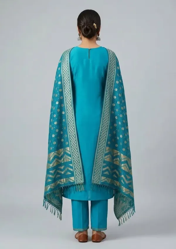 Rama_Green_Embroidered_Kurta_Set_With_Printed_Dupatta