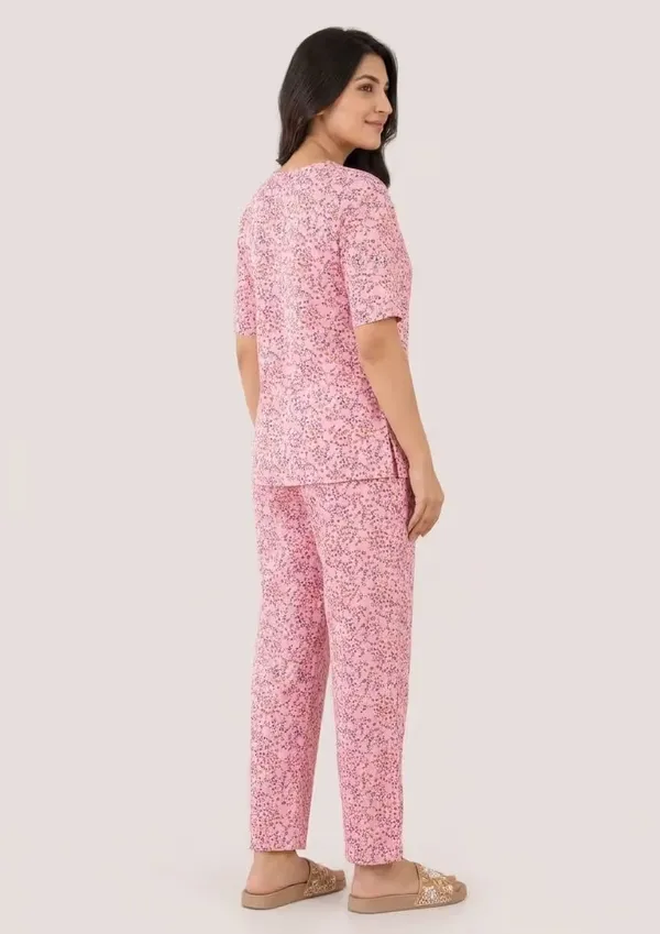 Pink_Floral_Printe_Polyester_Short_Sleeve_Co-Or_Set