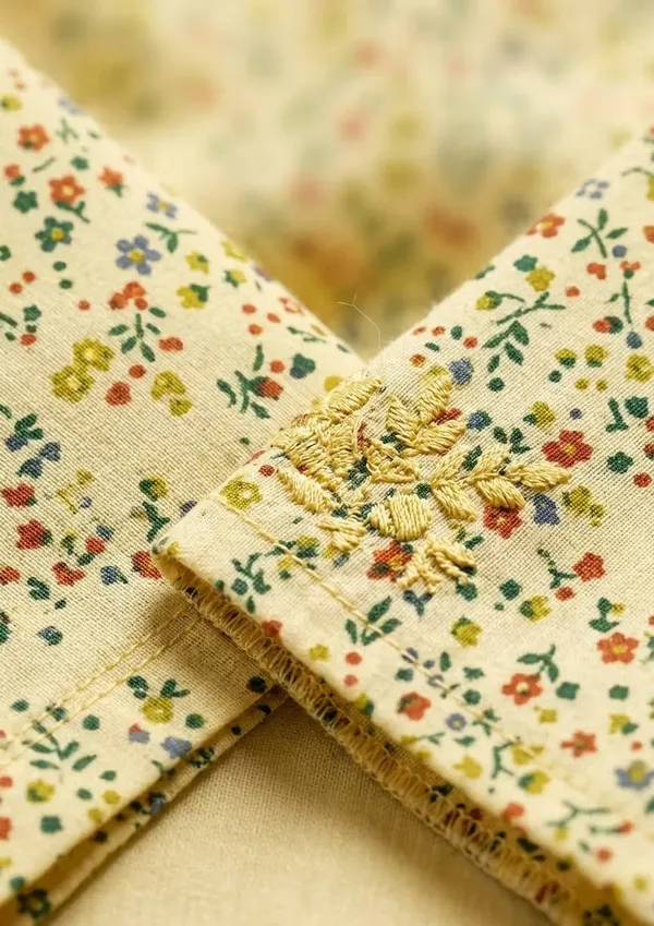 Yellow_Floral_Printe_Pure_Cotton_Short_Sleeve_Loungewear_Co-Or_Set