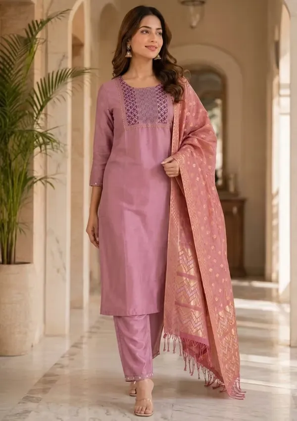 Dusty_Pink_Embroidered_Straight_Kurta_Set_With_Zari_Dupatta