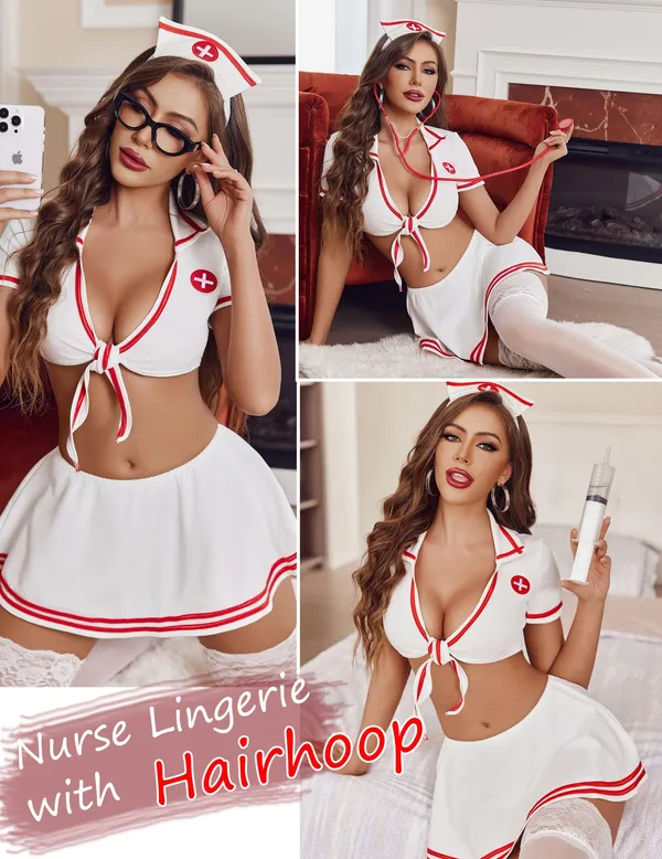White_Chiffon_Nurse_Roleplay_Costume_For_Women