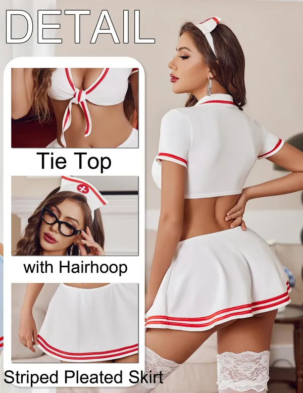 White_Chiffon_Nurse_Roleplay_Costume_For_Women
