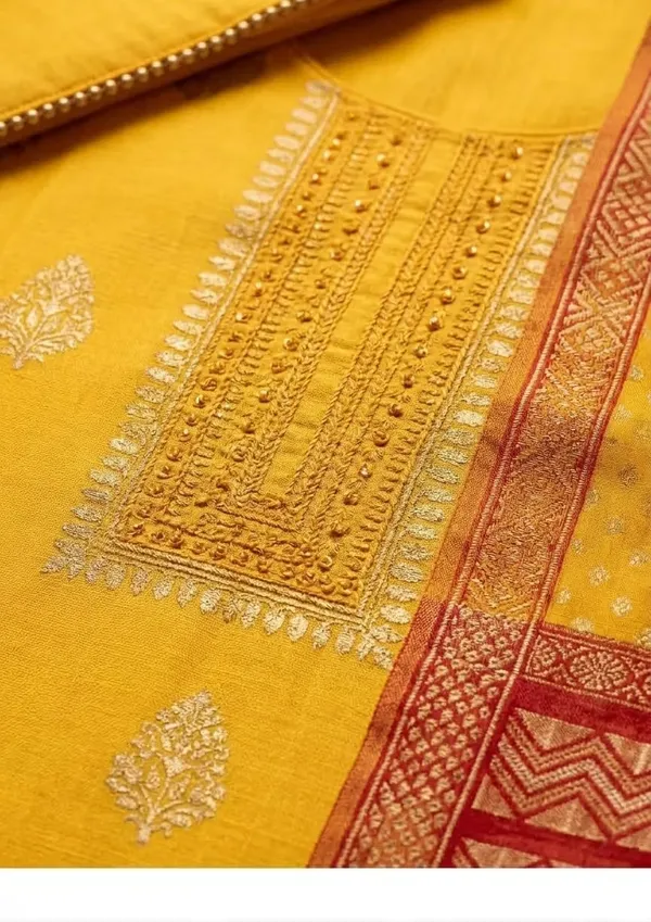 Vibrant_Yellow_Embroidered_Straight_Kurta_Set_With_Dupatta