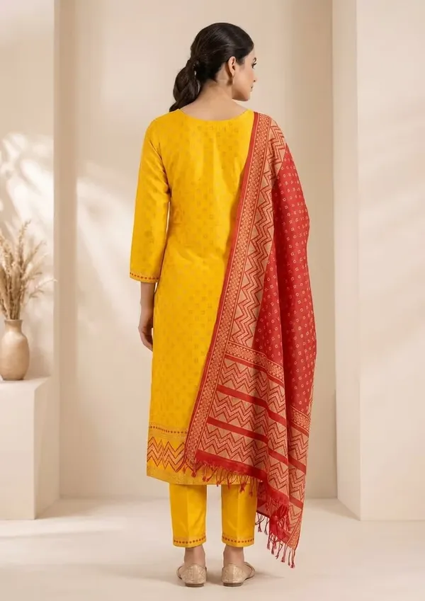 Vibrant_Yellow_Embroidered_Straight_Kurta_Set_With_Dupatta