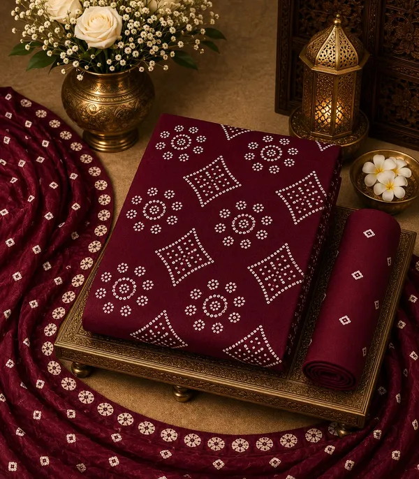 Aahoo_Wine_Premium_Satin_Cotton_Bandhani_Suit_Set_With_Full_Bandhej_Dupatta