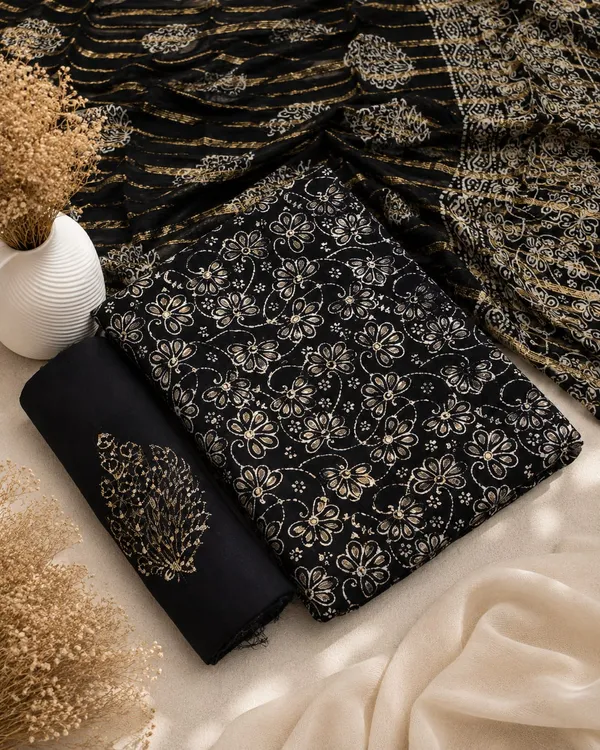 Aahoo_Midnight_Elegance_Copper_Batik_Reyon_Dark_Colour_Dress_Material