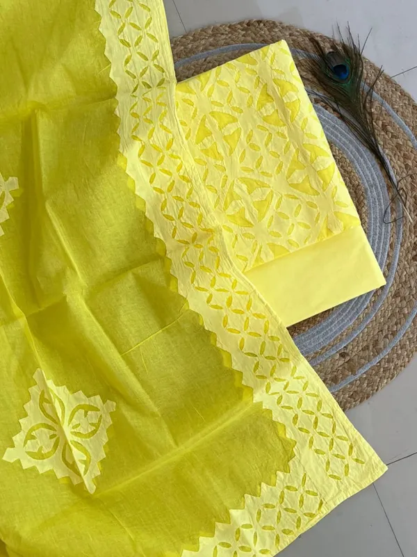 Aahoo_Pure_Cotton_Chikan_Lapat_Cutwork_3_Piece_Suit_Sunshine_Yellow