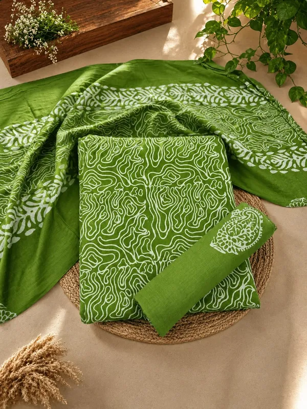 Premium_Cotton_Batik_Fabric_Leaf_Green_Abstract_Print