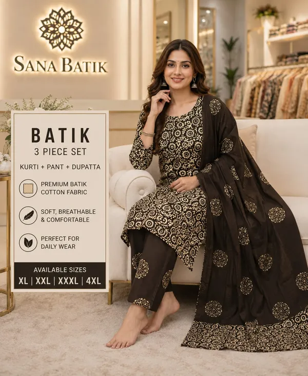 Aahoo_Premium_Pure_Cotton_Batik_3_Piece_Suit_Coffee_Brown