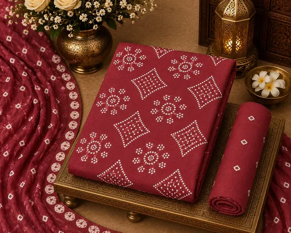Aahoo_Brick_Red_Premium_Satin_Cotton_Bandhani_Suit_Set_With_Full_Bandhej_Dupatta