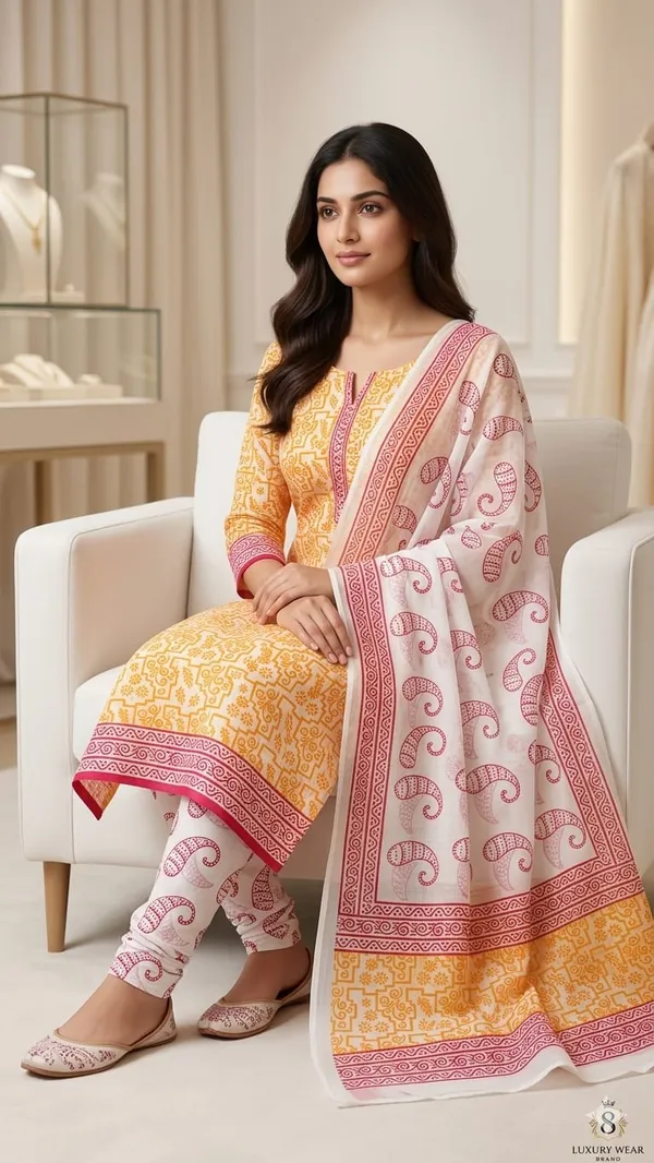 Sunshine_Mustard_Glow_72-72_Pure_Cotton_Hand_Batik_Block_Suit