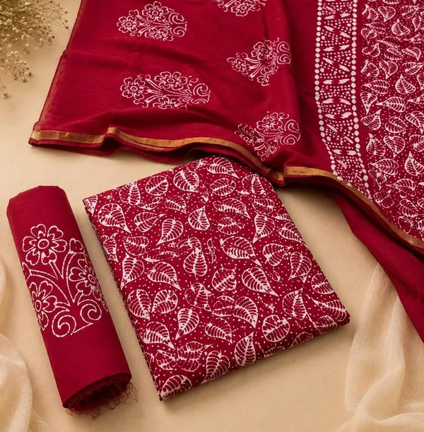 Pure_Cotton_Copper_Batik_Heavy_Suits_Ruby_Red