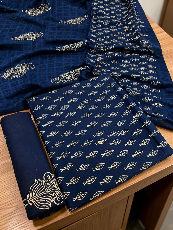 Navy_Blue_Handblock_Print_Cotton_Fabric