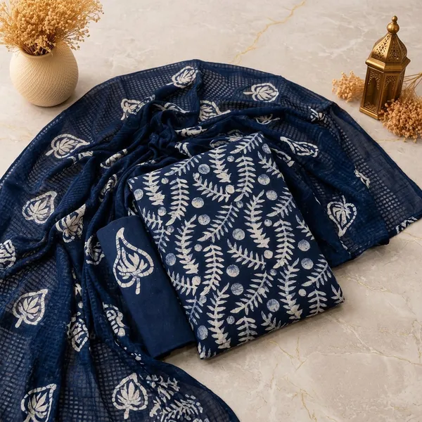 Aahoo_Navy_Blue_Pure_Cotton_Hand_Batik_Tie_Dye_Block_Suit