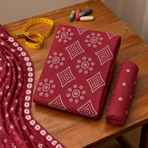 Aahoo_Brick_Red_Premium_Satin_Cotton_Bandhani_Suit_Set_With_Full_Bandhej_Dupatta