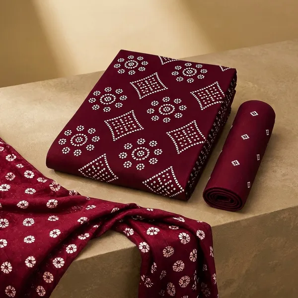 Aahoo_Wine_Premium_Satin_Cotton_Bandhani_Suit_Set_With_Full_Bandhej_Dupatta