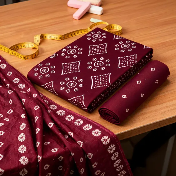 Aahoo_Wine_Premium_Satin_Cotton_Bandhani_Suit_Set_With_Full_Bandhej_Dupatta