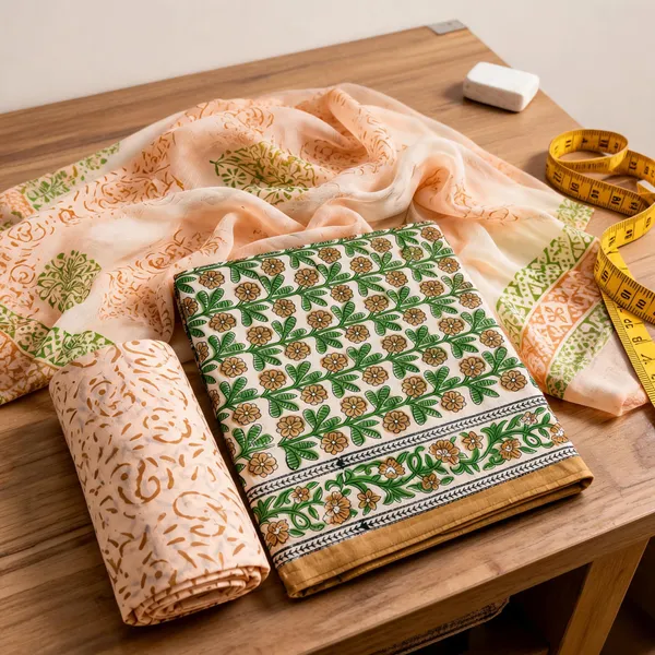 Aahoo_Sage_Green_Pure_Cotton_Kalamkari_Hand_Block_Print_Suit_With_Chiffon_Dupatta