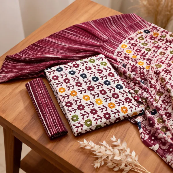 Aahoo_Crimson_Blossom_Pure_Cotton_Multi_Batik_Print_Dress_Material