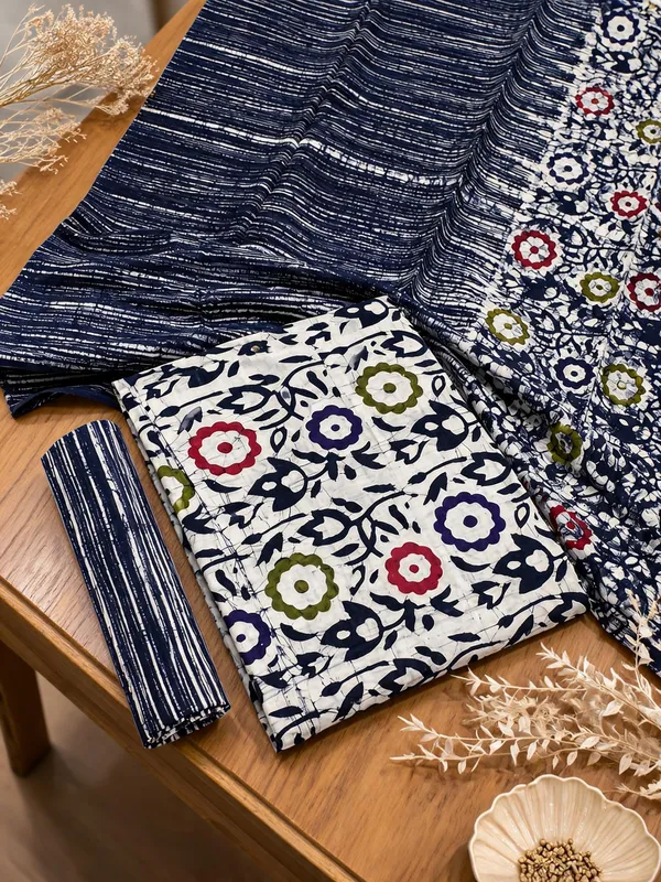 Aahoo_Indigo_Garden_Pure_Cotton_Multi_Batik_Print_Dress_Material