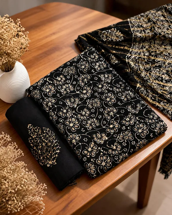 Aahoo_Midnight_Elegance_Copper_Batik_Reyon_Dark_Colour_Dress_Material