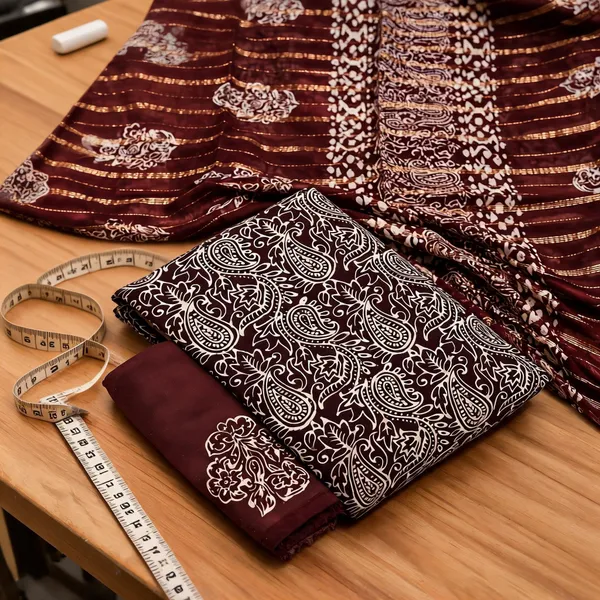 Aahoo_Regal_Paisley_Copper_Batik_Reyon_Dark_Colour_Dress_Material