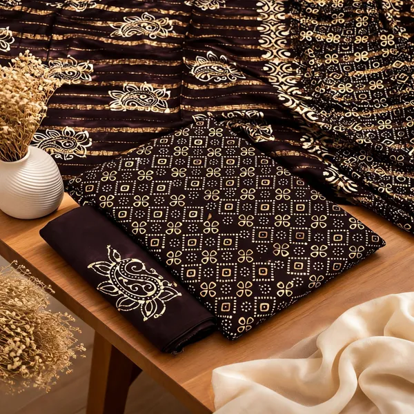 Aahoo_Cocoa_Charm_Copper_Batik_Reyon_Dark_Colour_Dress_Material