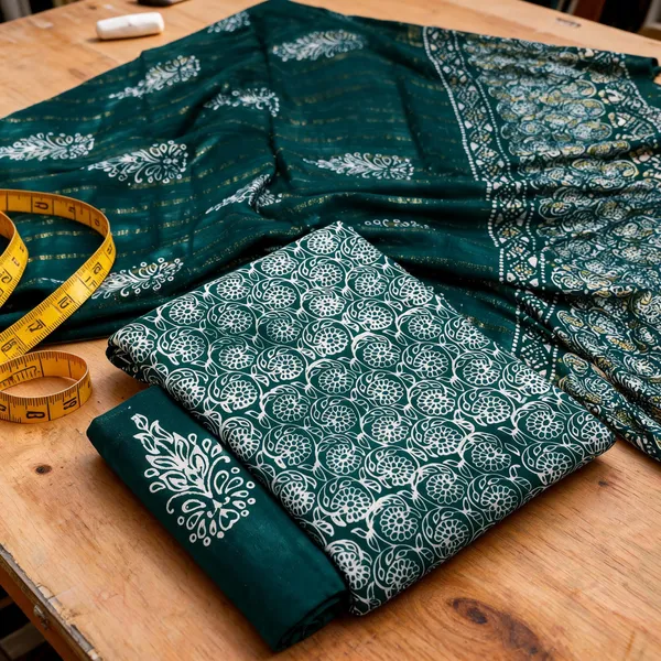 Aahoo_Emerald_Paisley_Copper_Batik_Reyon_Dark_Colour_Dress_Material