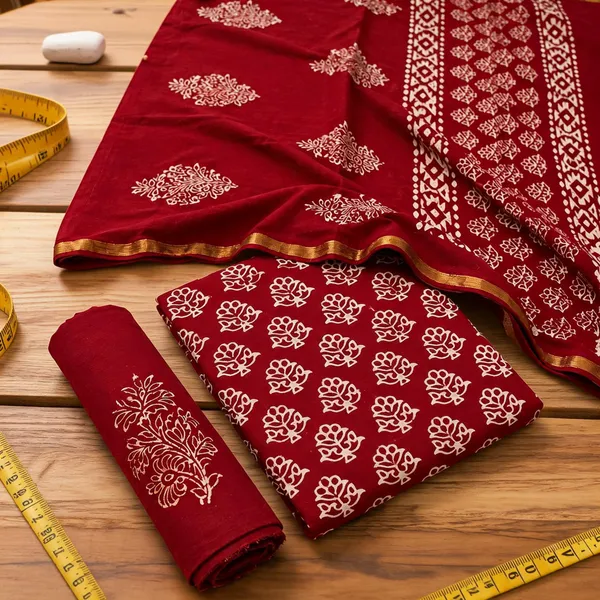 Pure_Cotton_Copper_Batik_Heavy_Suits_🔴_Crimson_Red
