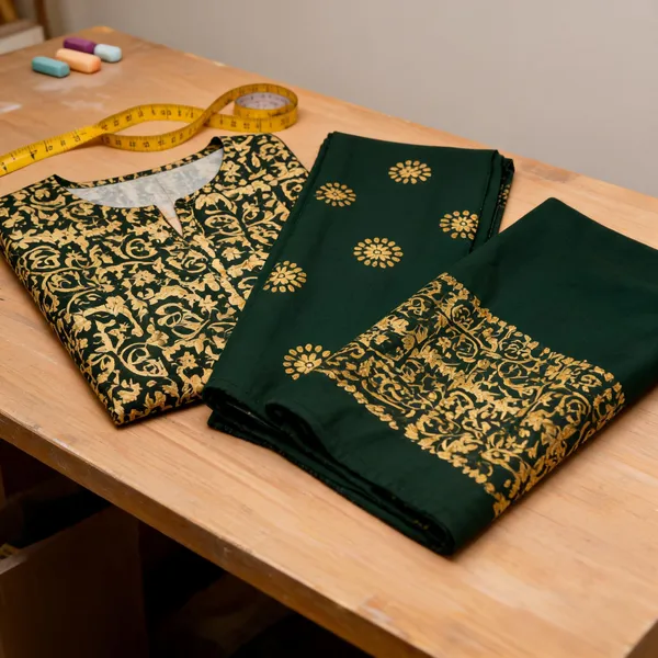 Aahoo_Premium_Pure_Cotton_Batik_3_Piece_Suit_Forest_Green
