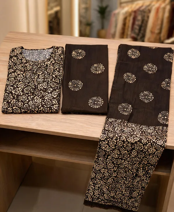 Aahoo_Premium_Pure_Cotton_Batik_3_Piece_Suit_Coffee_Brown