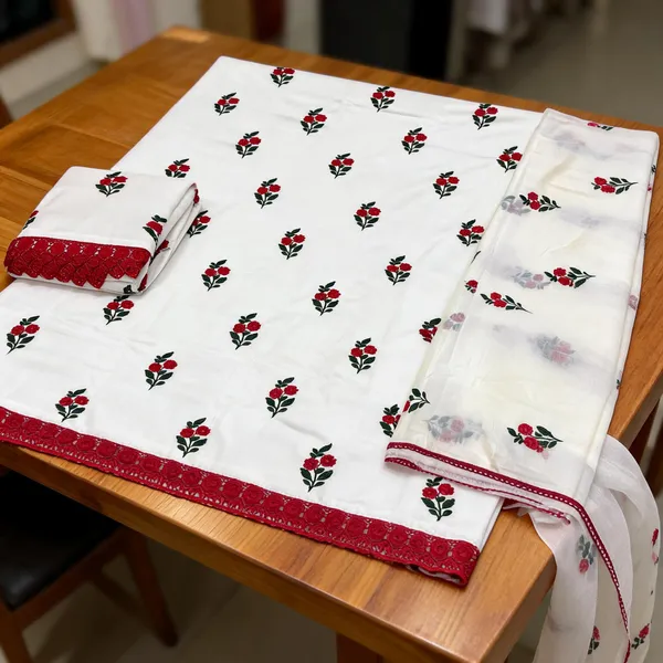 Aahoo_Blossom_Cotton_Embroidered_Dress_Material_Rose_Garden_White