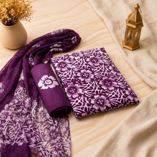 Aahoo_Plum_Purple_Pure_Cotton_Hand_Batik_Tie_Dye_Block_Suit