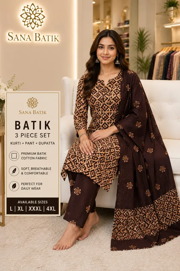 Aahoo_Premium_Pure_Cotton_Batik_3_Piece_Suit_Dark_Chocolate_Brown