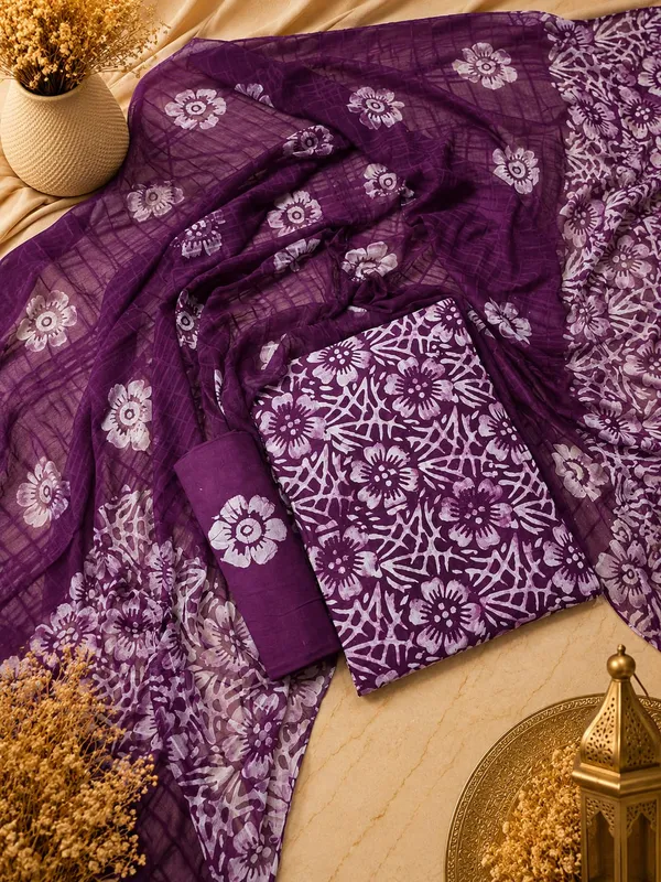 Aahoo_Plum_Purple_Pure_Cotton_Hand_Batik_Tie_Dye_Block_Suit