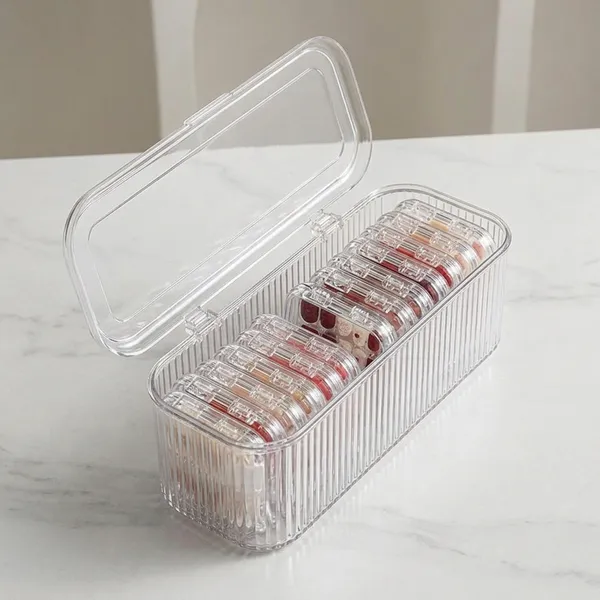 White_Plastic_Rectangular_Jewellery_Organiser_Box_With_Lid