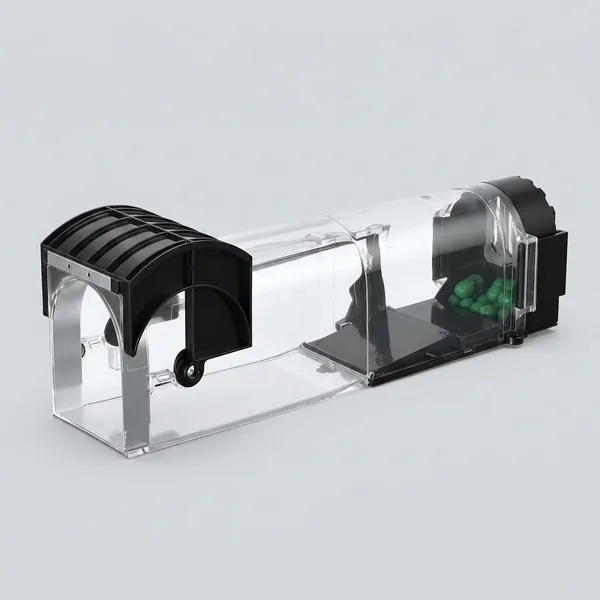 Black_And_White_Abs_Plastic_Transparent_Humane_Mouse_Trap_Cage