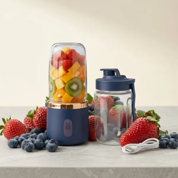 Multicolor_Plastic_Stainless_Steel_Portable_Rechargeable_Blender_Dual_Jars