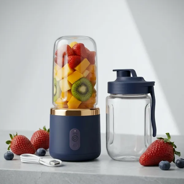 Multicolor_Plastic_Stainless_Steel_Portable_Rechargeable_Blender_Dual_Jars