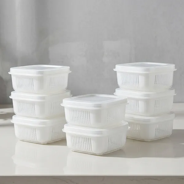 White_Plastic_Fridge_Storage_Box_Set_Pack_Of_6