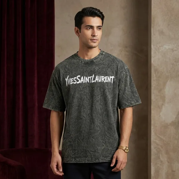 Premium_Men's_Vintage_Olive_Acid_Wash_Graphic_T-Shirt